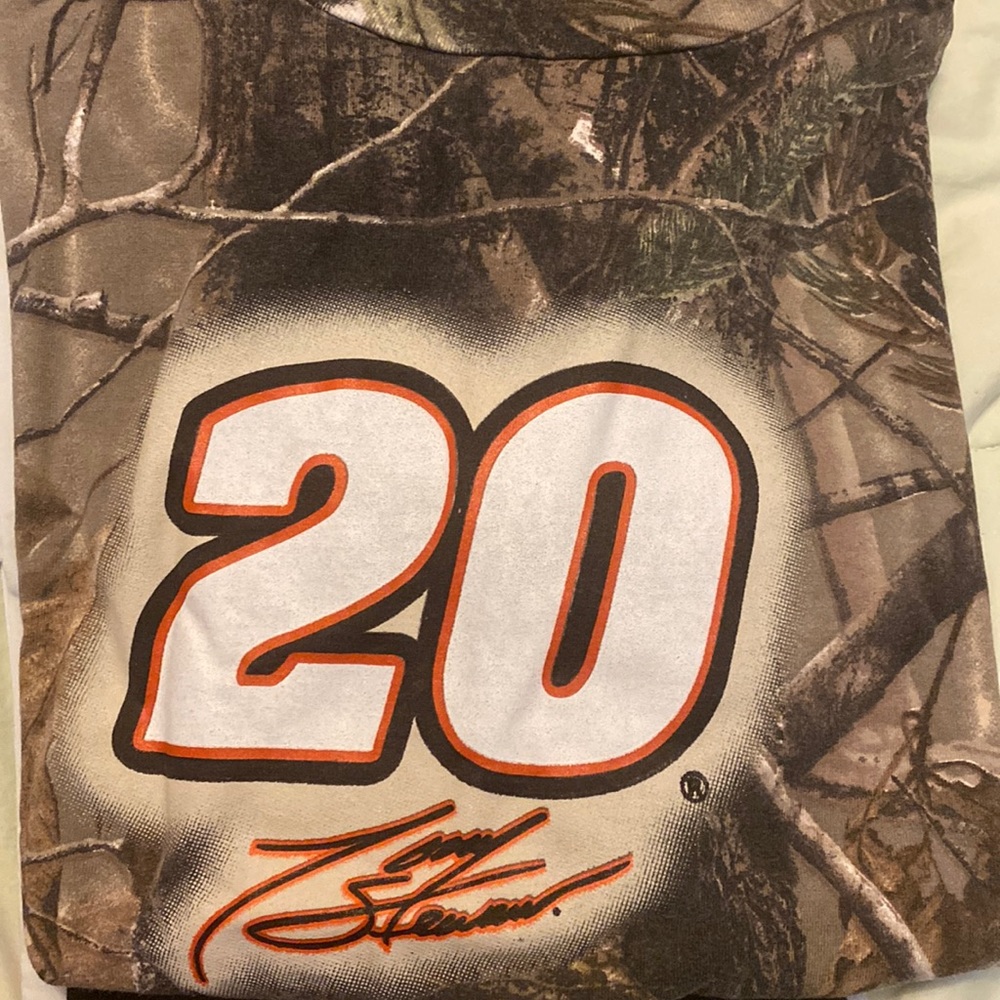 Camo nascar Tony Stewart shirt